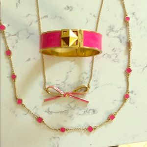 Kate Spade Bangle, Frontal Necklace, Long Necklace
